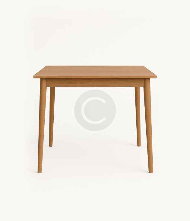 Rectangular oak table